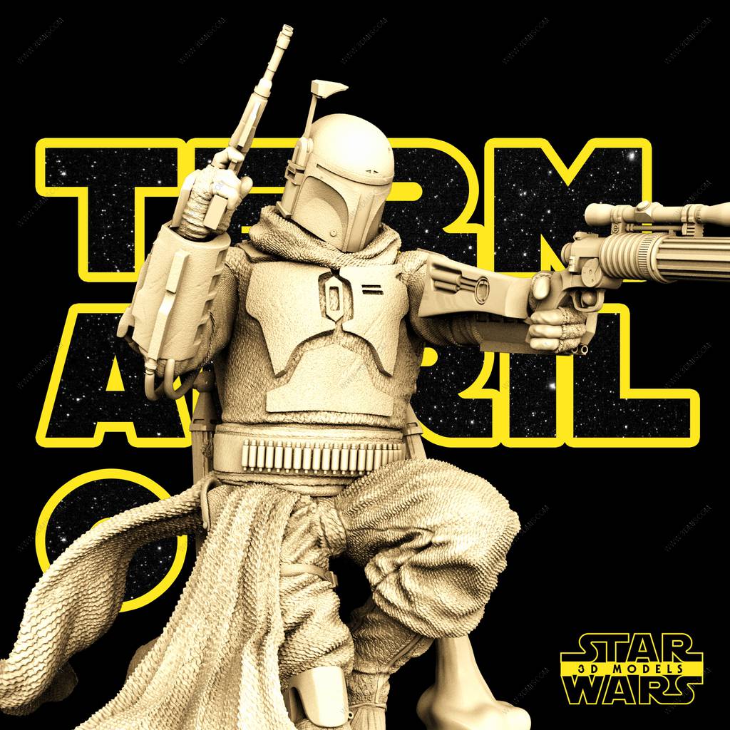 P站图纸印象馆 SW3D 星球大战 波巴·费特 SW3D 星球大战 波巴·费特