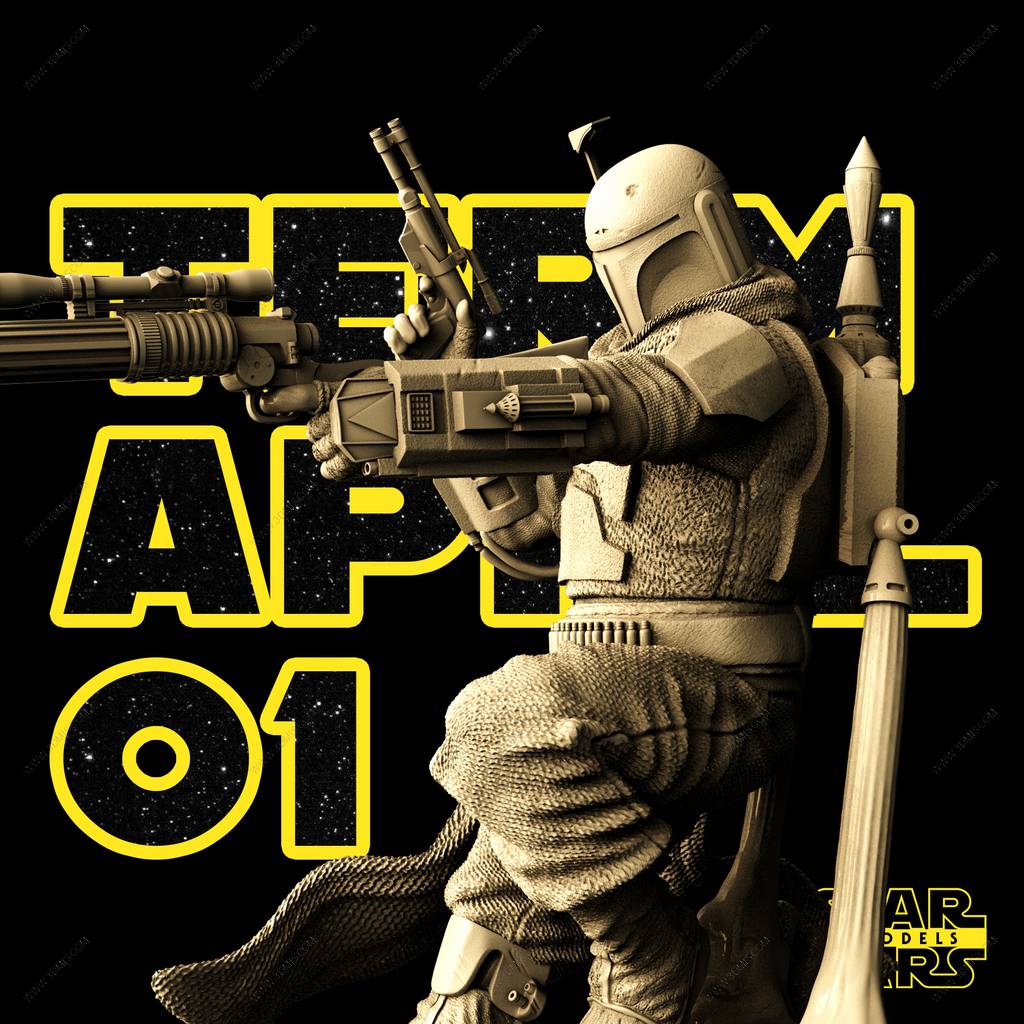 P站图纸印象馆 SW3D 星球大战 波巴·费特 SW3D 星球大战 波巴·费特