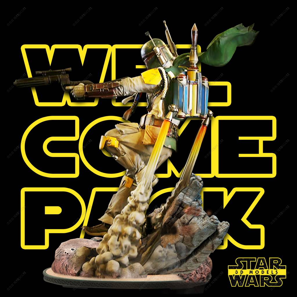 P站图纸印象馆 SW3D 星球大战 波巴·费特 SW3D 星球大战 波巴·费特