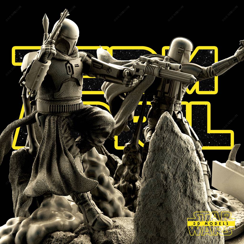 P站图纸印象馆 SW3D 星球大战 波巴·费特 SW3D 星球大战 波巴·费特