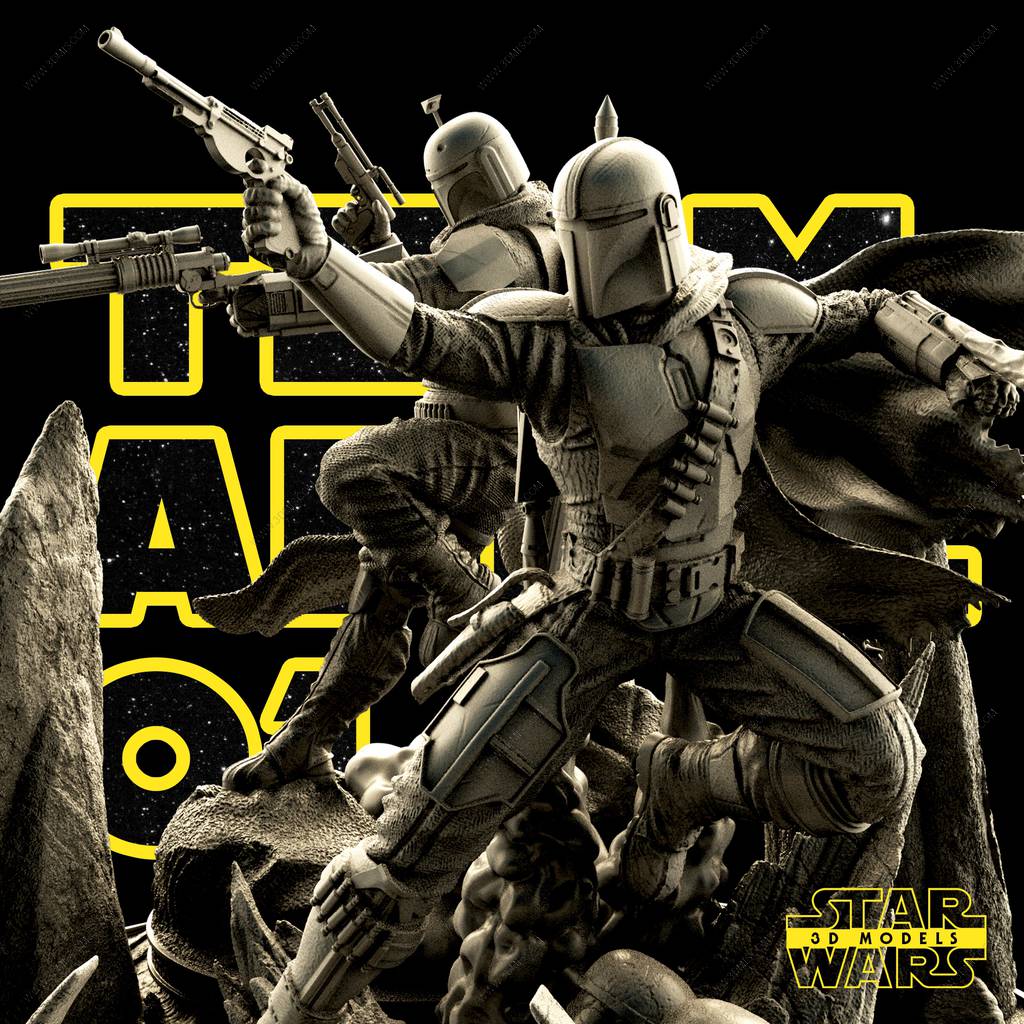 P站图纸印象馆 SW3D 星球大战 波巴·费特 SW3D 星球大战 波巴·费特