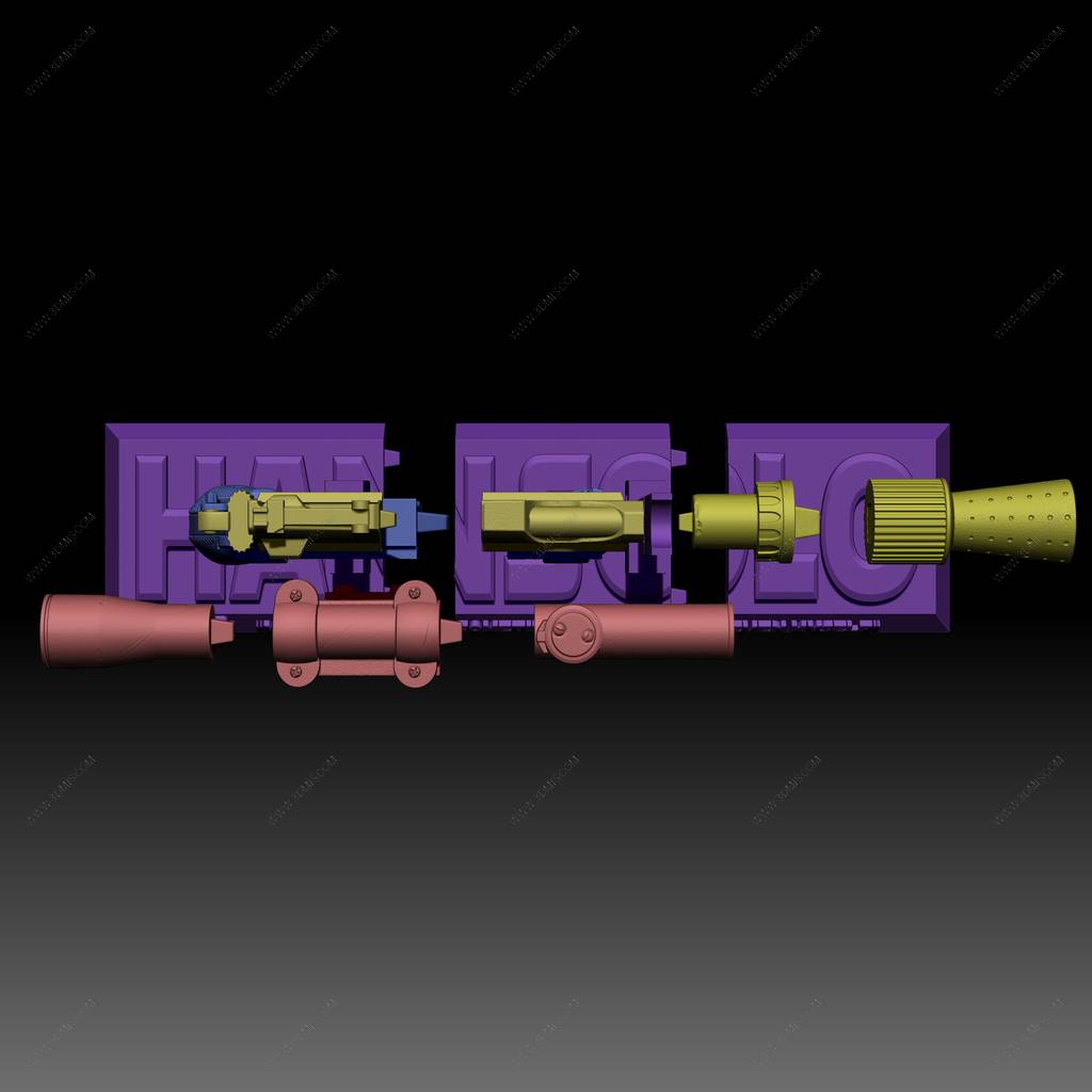 P站图纸印象馆 SW3D 星球大战 汉·索罗的光线枪 SW3D 星球大战 汉·索罗的光线枪