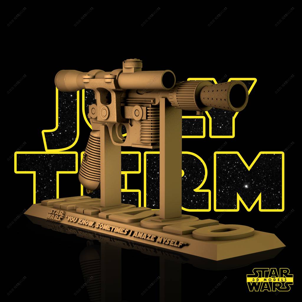 P站图纸印象馆 SW3D 星球大战 汉·索罗的光线枪 SW3D 星球大战 汉·索罗的光线枪