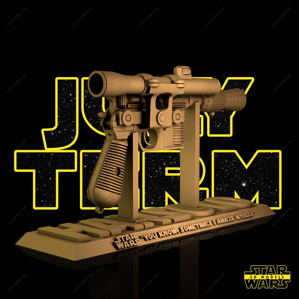 P站图纸印象馆 SW3D 星球大战 汉·索罗的光线枪 SW3D 星球大战 汉·索罗的光线枪