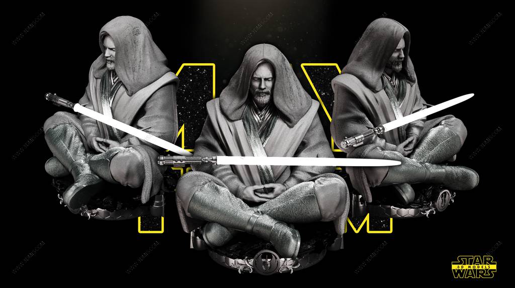 P站图纸印象馆 SW3D 星球大战 欧比旺 SW3D 星球大战 欧比旺