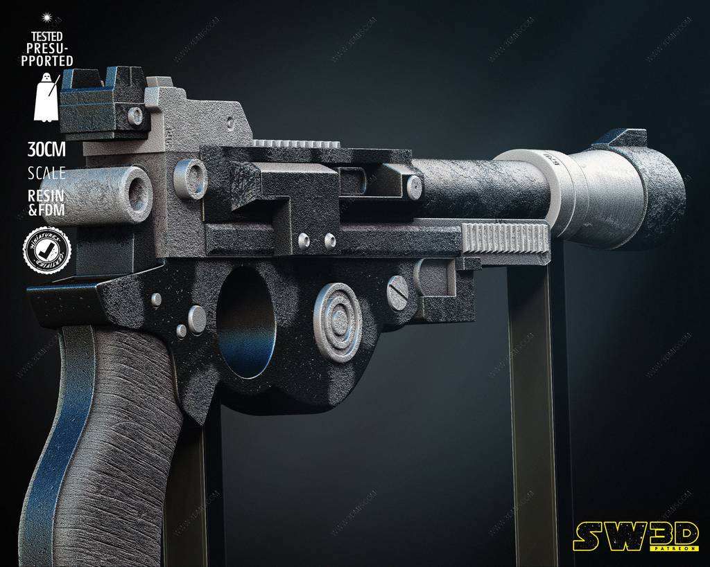 P站图纸印象馆 SW3D 星球大战 曼达洛人 IB-94爆能手枪 SW3D 星球大战 曼达洛人 IB-94爆能手枪