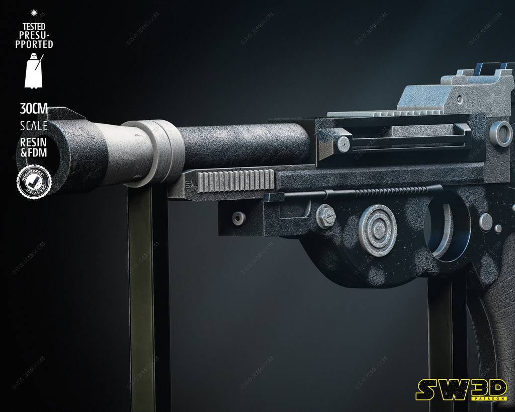 P站图纸印象馆 SW3D 星球大战 曼达洛人 IB-94爆能手枪 SW3D 星球大战 曼达洛人 IB-94爆能手枪