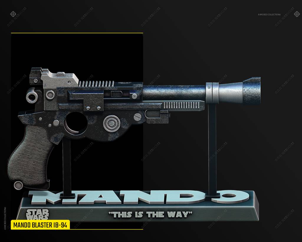 P站图纸印象馆 SW3D 星球大战 曼达洛人 IB-94爆能手枪 SW3D 星球大战 曼达洛人 IB-94爆能手枪