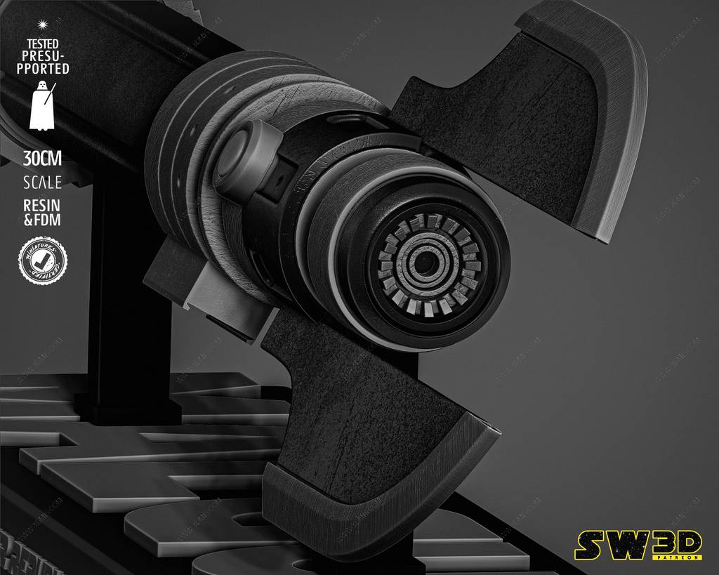 P站图纸印象馆 SW3D 星球大战 达斯·马尔格斯的光剑 SW3D 星球大战 达斯·马尔格斯的光剑