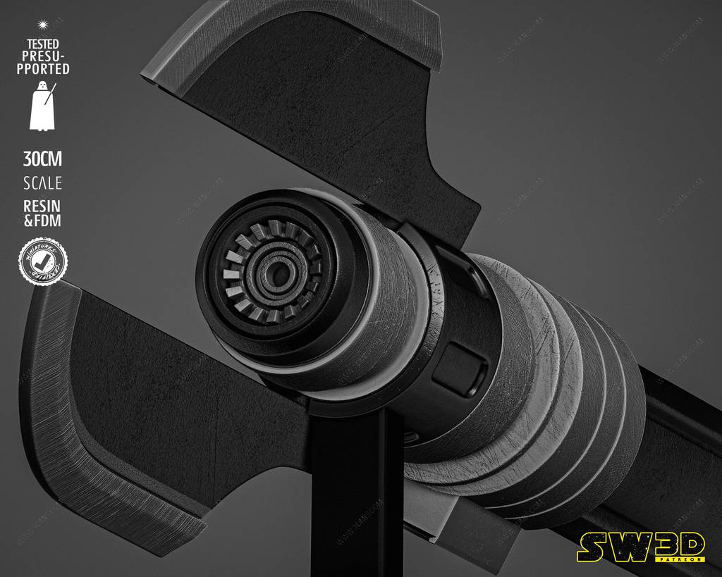 P站图纸印象馆 SW3D 星球大战 达斯·马尔格斯的光剑 SW3D 星球大战 达斯·马尔格斯的光剑