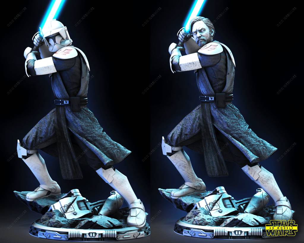 P站图纸印象馆 SW3D 星球大战 欧比旺 SW3D 星球大战 欧比旺