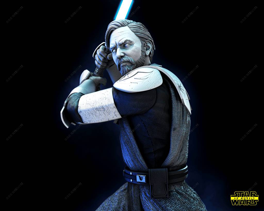 P站图纸印象馆 SW3D 星球大战 欧比旺 SW3D 星球大战 欧比旺