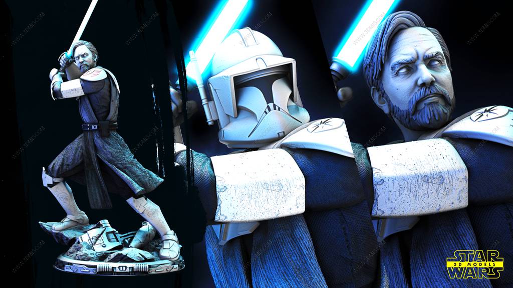 P站图纸印象馆 SW3D 星球大战 欧比旺 SW3D 星球大战 欧比旺