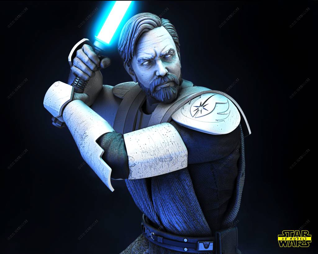 P站图纸印象馆 SW3D 星球大战 欧比旺 SW3D 星球大战 欧比旺