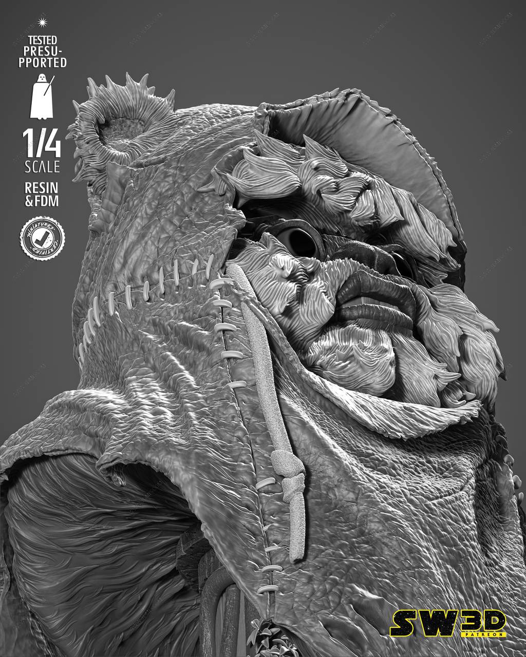 P站图纸印象馆 SW3D 星球大战 伊沃克人 SW3D 星球大战 伊沃克人