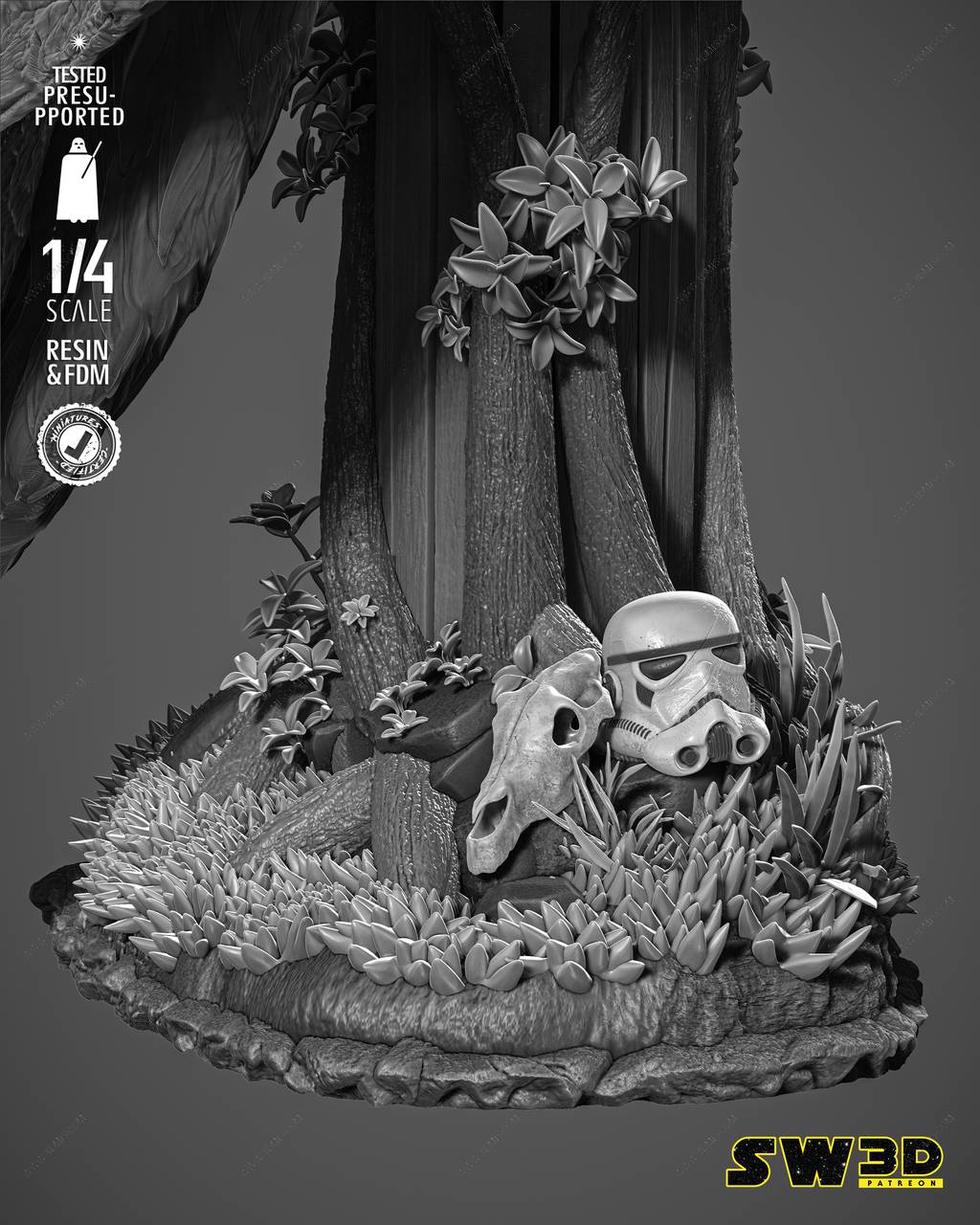 P站图纸印象馆 SW3D 星球大战 伊沃克人 SW3D 星球大战 伊沃克人