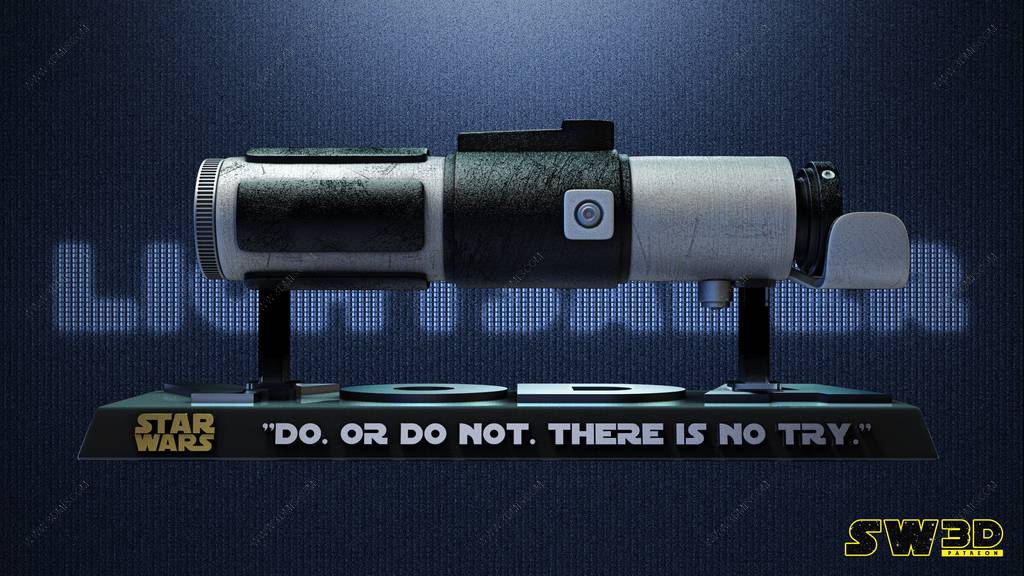 P站图纸印象馆 SW3D 星球大战 尤达大师的光剑 SW3D 星球大战 尤达大师的光剑