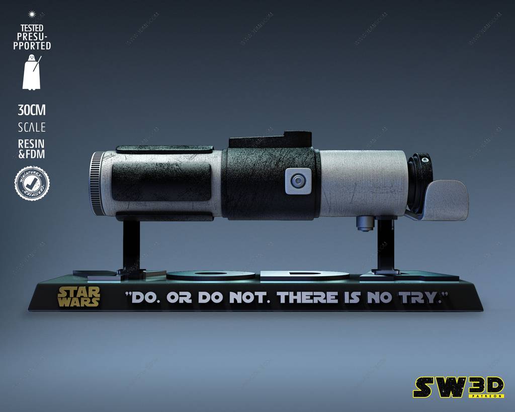 P站图纸印象馆 SW3D 星球大战 尤达大师的光剑 SW3D 星球大战 尤达大师的光剑