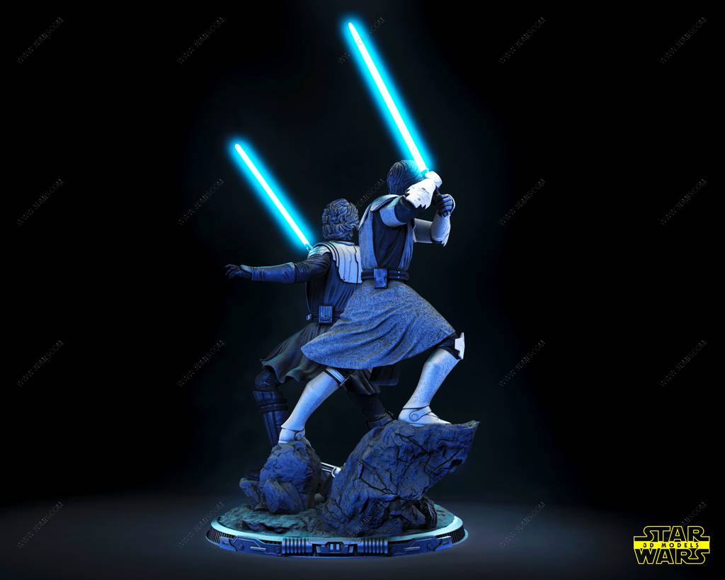 P站图纸印象馆 SW3D 星球大战 阿纳金和欧比旺 SW3D 星球大战 阿纳金和欧比旺