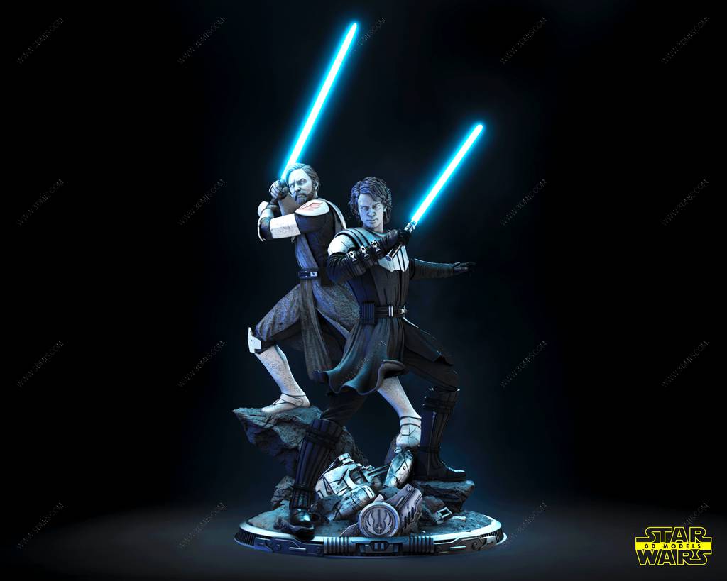 P站图纸印象馆 SW3D 星球大战 阿纳金和欧比旺 SW3D 星球大战 阿纳金和欧比旺