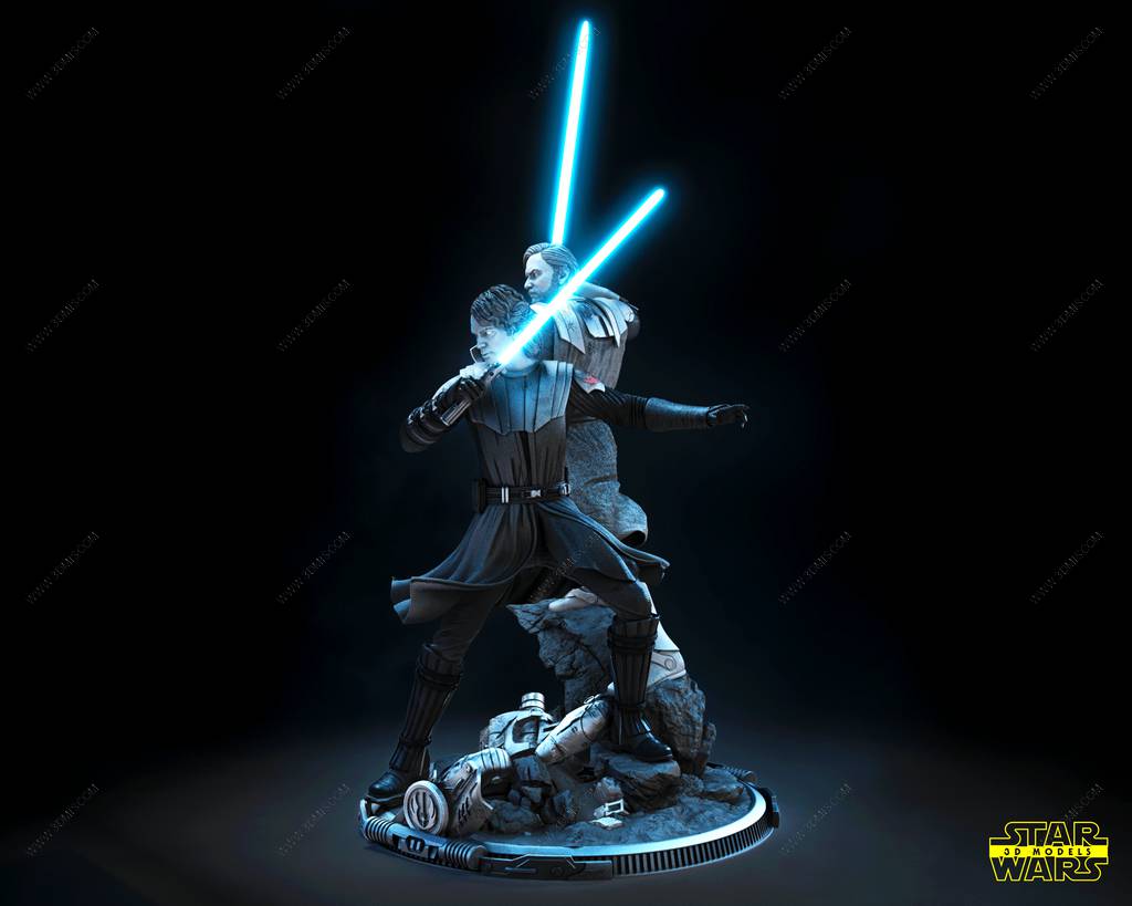 P站图纸印象馆 SW3D 星球大战 阿纳金和欧比旺 SW3D 星球大战 阿纳金和欧比旺