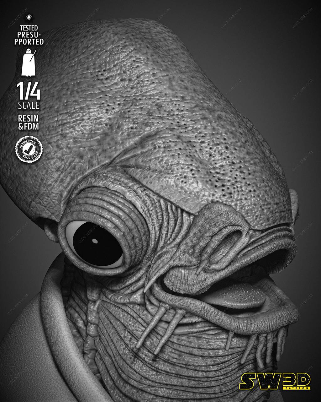 P站图纸印象馆 SW3D 星球大战 贾尔·阿克巴 SW3D 星球大战 贾尔·阿克巴