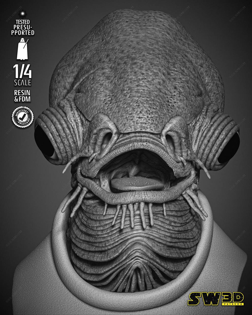 P站图纸印象馆 SW3D 星球大战 贾尔·阿克巴 SW3D 星球大战 贾尔·阿克巴