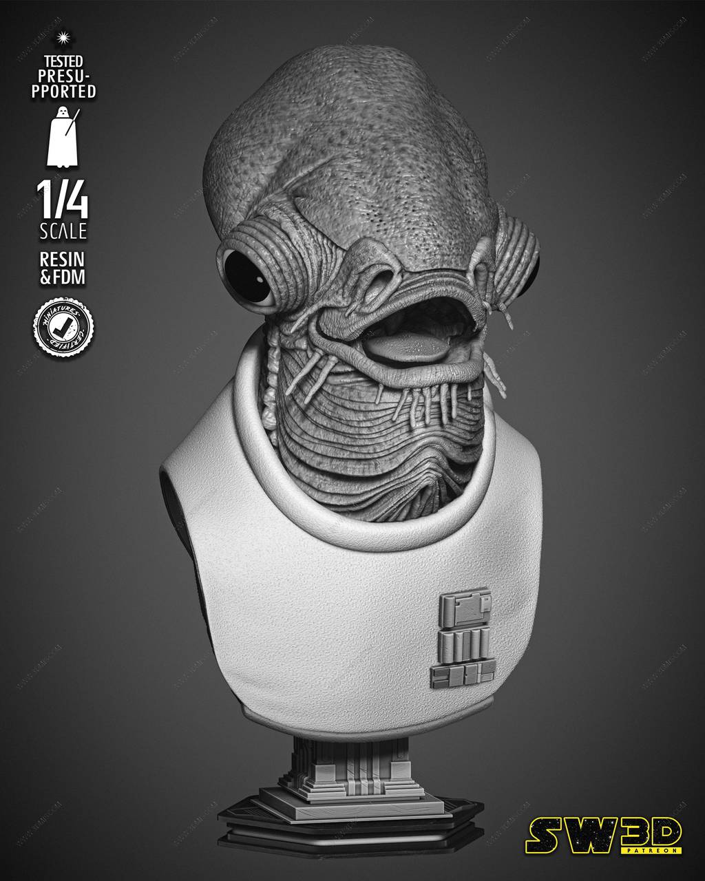 P站图纸印象馆 SW3D 星球大战 贾尔·阿克巴 SW3D 星球大战 贾尔·阿克巴