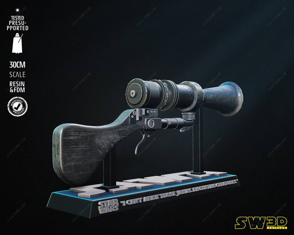 P站图纸印象馆 SW3D 星球大战 贾瓦人的光线枪 SW3D 星球大战 贾瓦人的光线枪