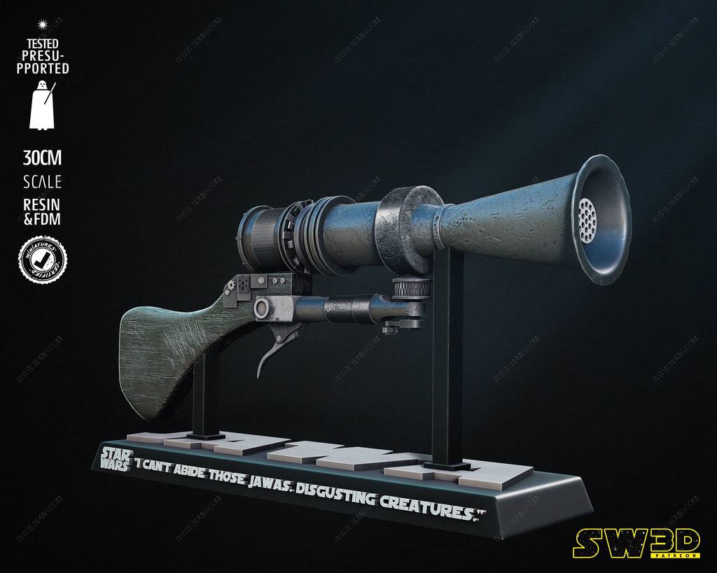P站图纸印象馆 SW3D 星球大战 贾瓦人的光线枪 SW3D 星球大战 贾瓦人的光线枪