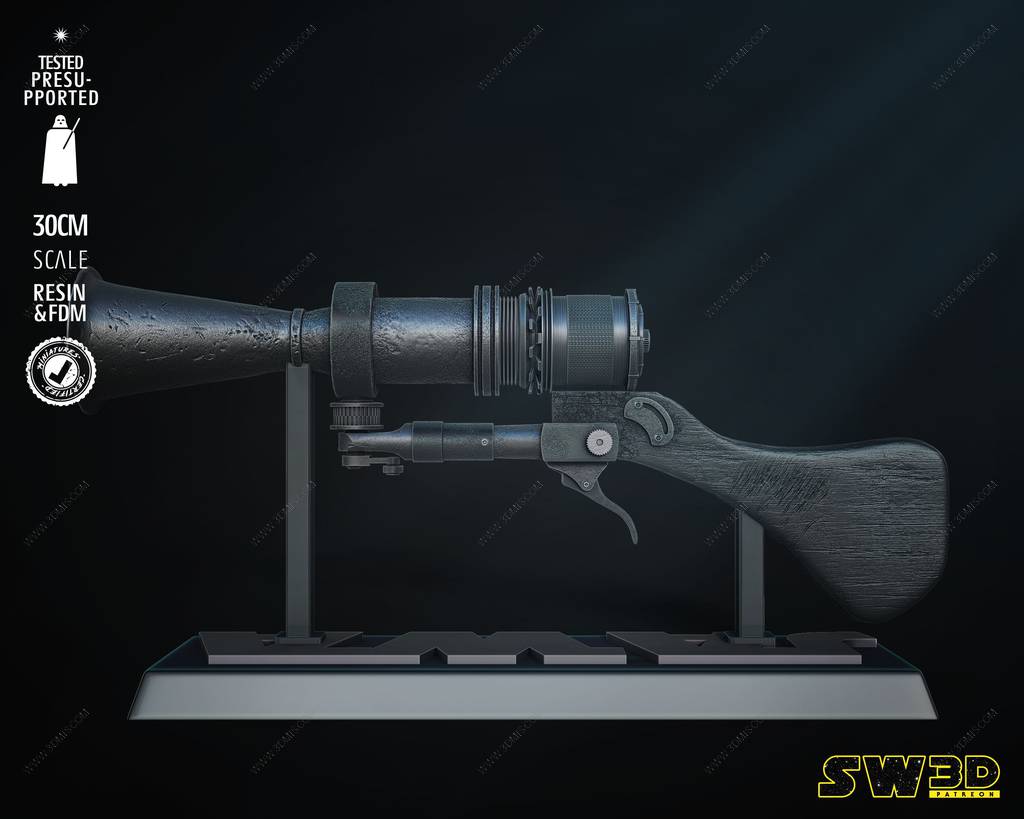 P站图纸印象馆 SW3D 星球大战 贾瓦人的光线枪 SW3D 星球大战 贾瓦人的光线枪