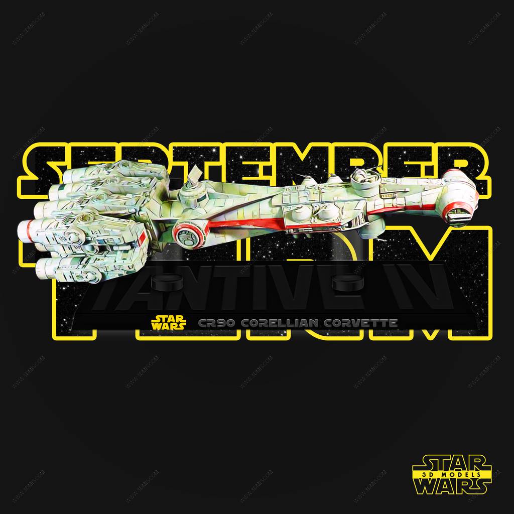 P站图纸印象馆 SW3D 星球大战 CR90星际护卫舰 SW3D 星球大战 CR90星际护卫舰