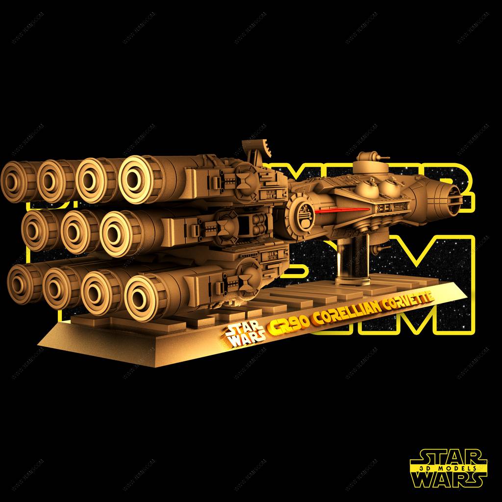 P站图纸印象馆 SW3D 星球大战 CR90星际护卫舰 SW3D 星球大战 CR90星际护卫舰