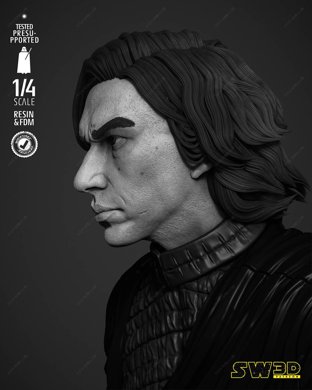 P站图纸印象馆 SW3D 星球大战 凯洛·伦 SW3D 星球大战 凯洛·伦