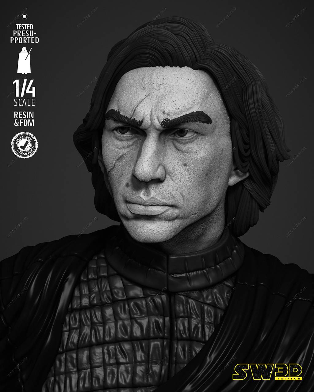 P站图纸印象馆 SW3D 星球大战 凯洛·伦 SW3D 星球大战 凯洛·伦