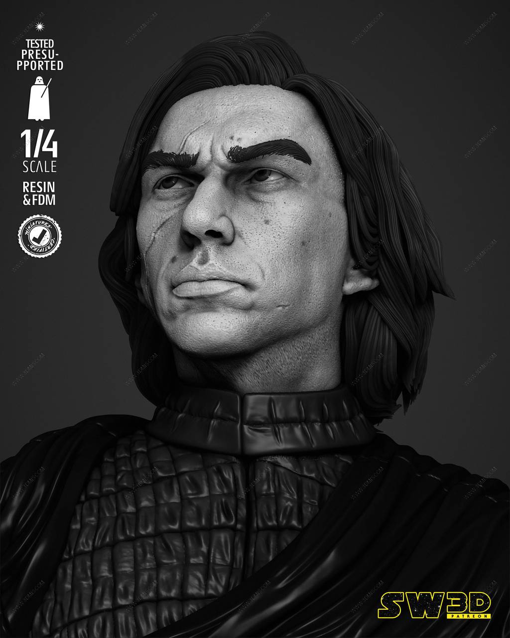 P站图纸印象馆 SW3D 星球大战 凯洛·伦 SW3D 星球大战 凯洛·伦