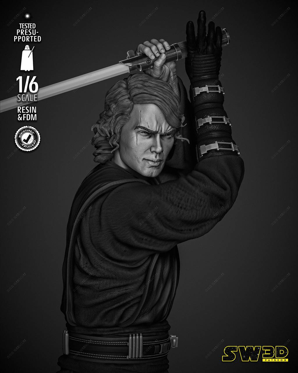 P站图纸印象馆 SW3D 星球大战 阿纳金·天行者 SW3D 星球大战 阿纳金·天行者