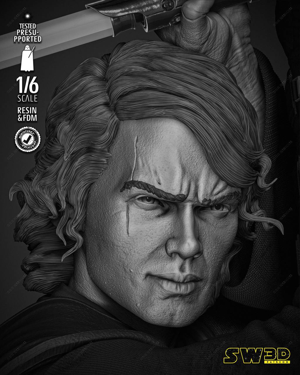 P站图纸印象馆 SW3D 星球大战 阿纳金·天行者 SW3D 星球大战 阿纳金·天行者