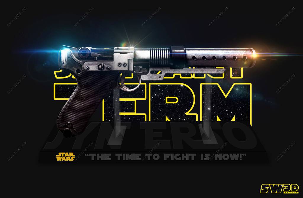 P站图纸印象馆 SW3D 星球大战 A-180爆能枪 SW3D 星球大战 A-180爆能枪