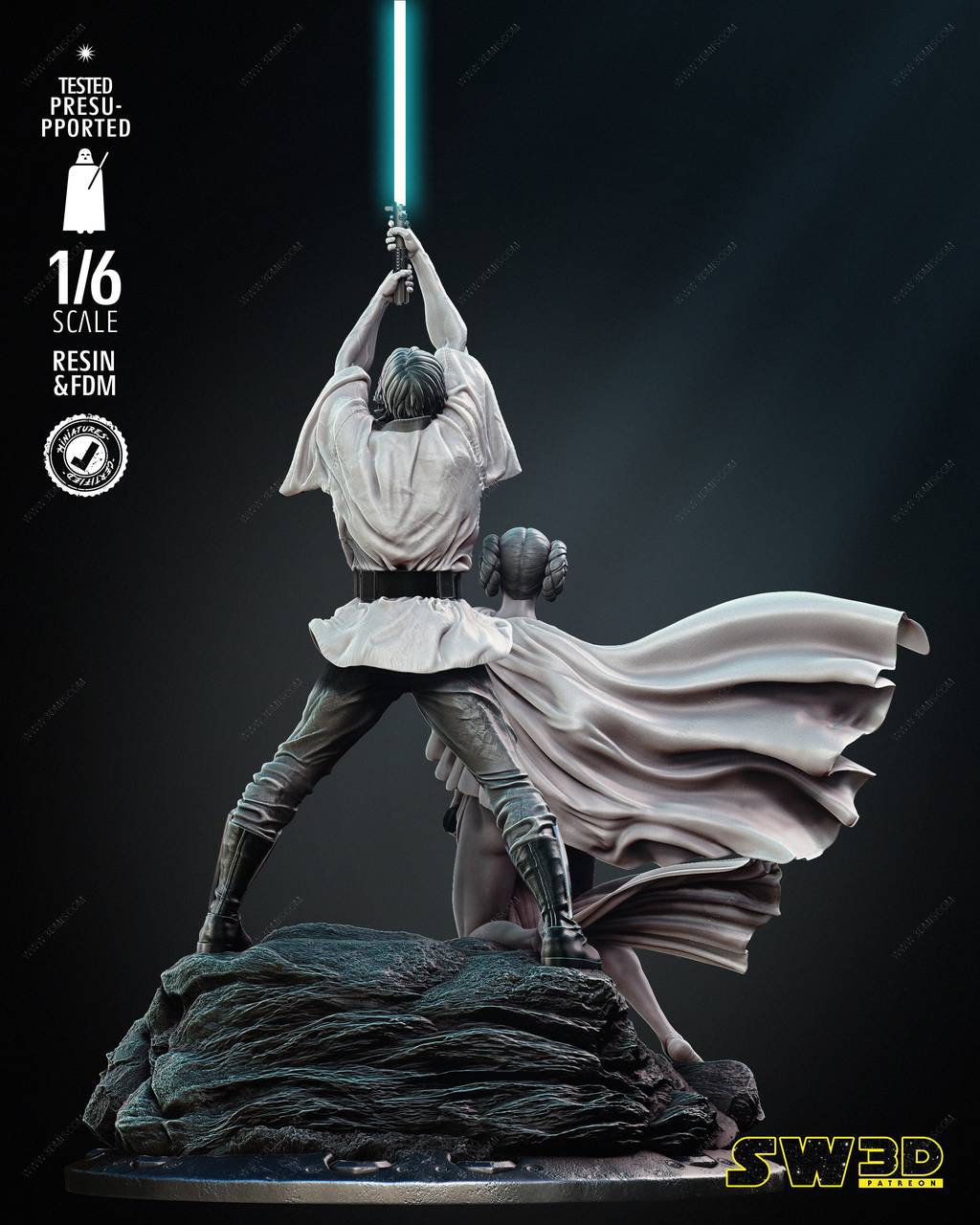 P站图纸印象馆 SW3D 星球大战 卢克和莱娅·奥加纳·索罗 SW3D 星球大战 卢克和莱娅·奥加纳·索罗