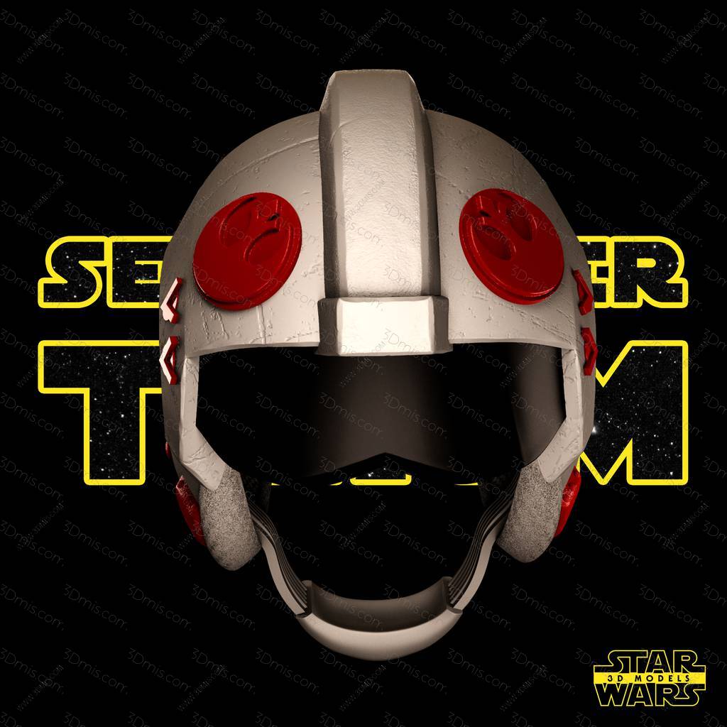 SW3D 星球大战 卢克·天行者红五头盔