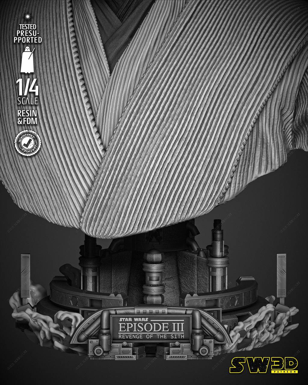 P站图纸印象馆 SW3D 星球大战 欧比旺·克诺比 SW3D 星球大战 欧比旺·克诺比