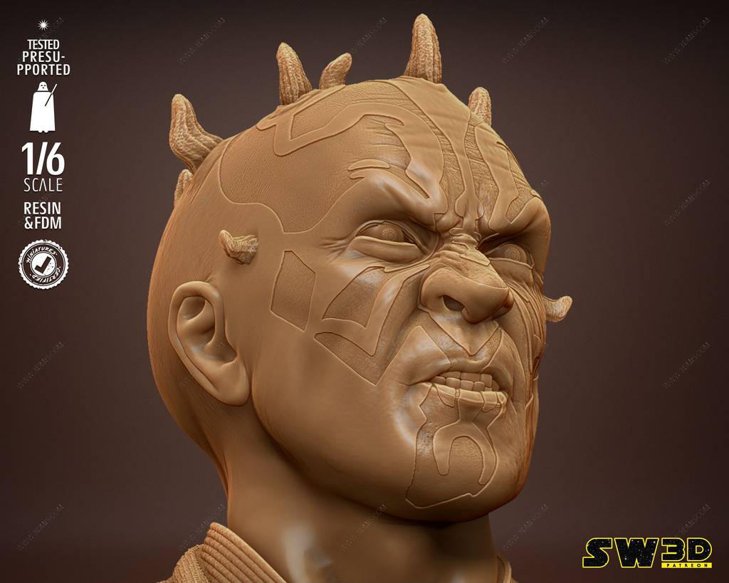 P站图纸印象馆 SW3D 星球大战 达斯·摩尔 SW3D 星球大战 达斯·摩尔