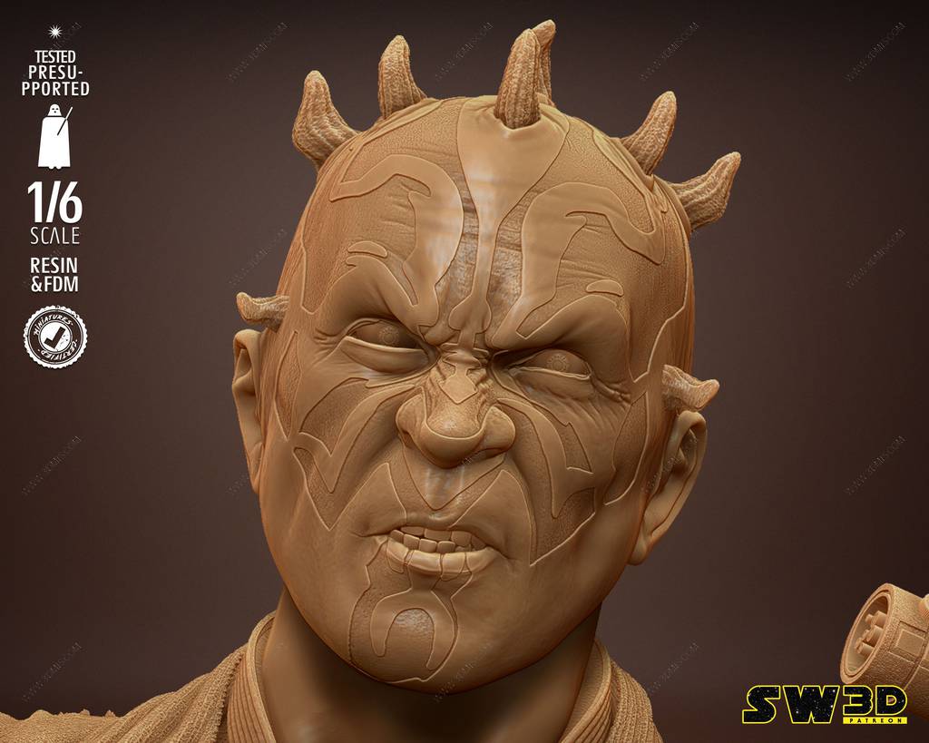 P站图纸印象馆 SW3D 星球大战 达斯·摩尔 SW3D 星球大战 达斯·摩尔