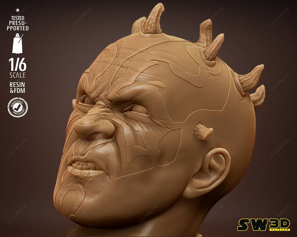 P站图纸印象馆 SW3D 星球大战 达斯·摩尔 SW3D 星球大战 达斯·摩尔