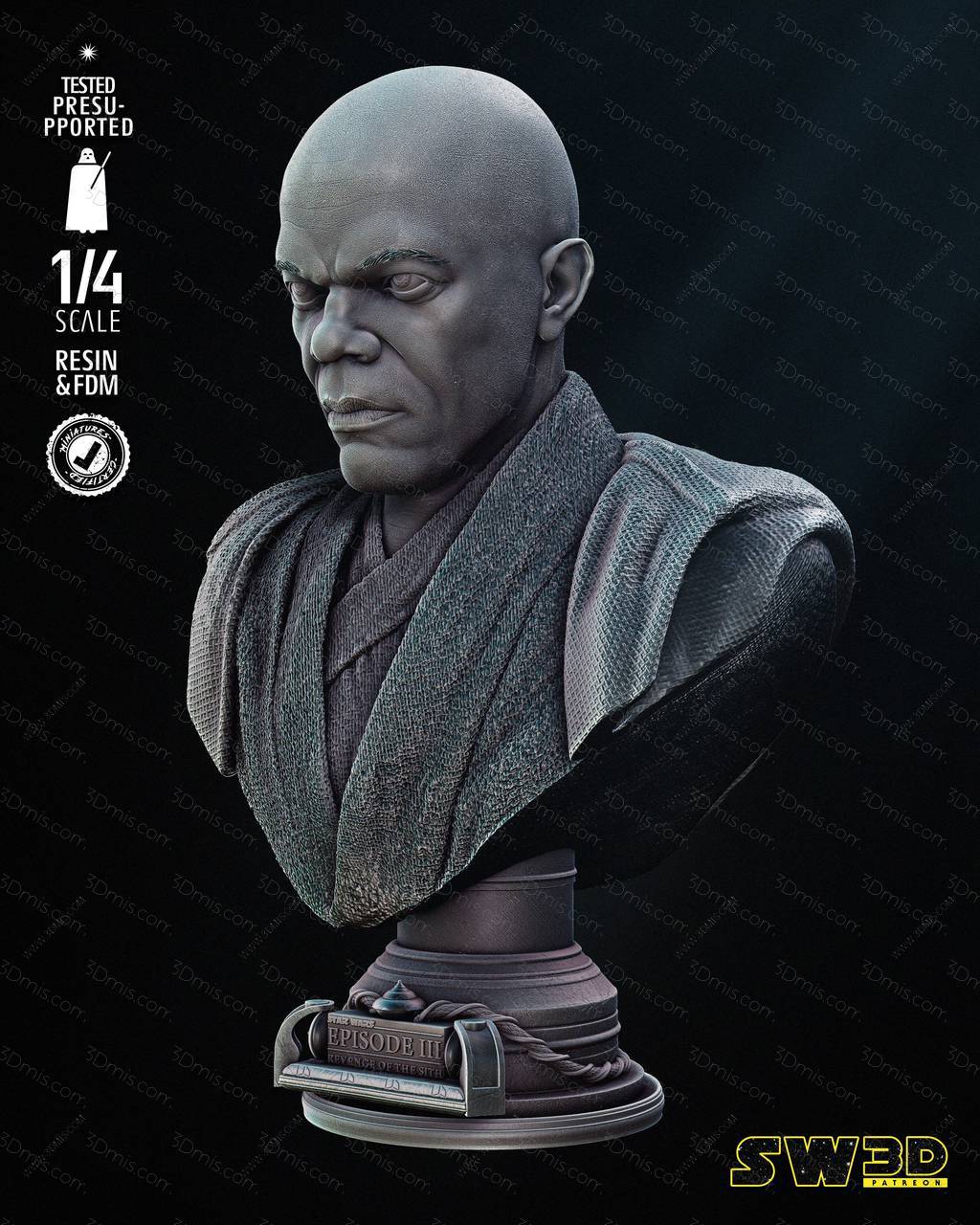 P站图纸印象馆 SW3D 星球大战 梅斯·温杜 SW3D 星球大战 梅斯·温杜