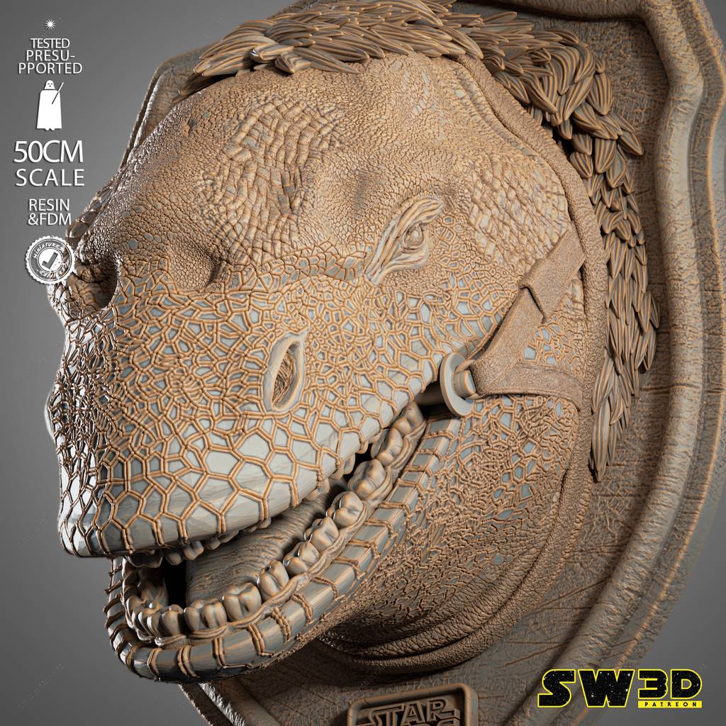 P站图纸印象馆 SW3D 星球大战 湿背蜥挂件 SW3D 星球大战 湿背蜥挂件