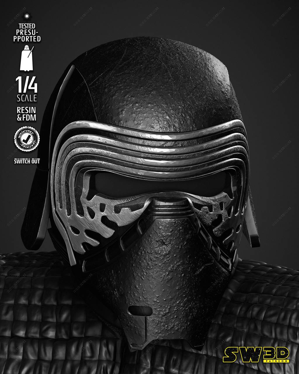 P站图纸印象馆 SW3D 星球大战 凯洛·伦 SW3D 星球大战 凯洛·伦