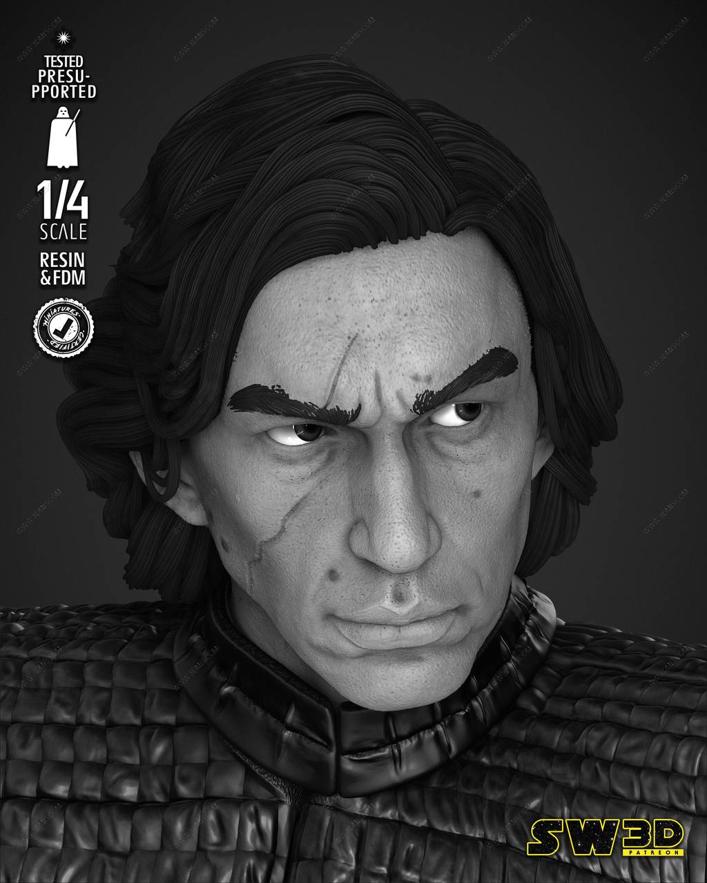 P站图纸印象馆 SW3D 星球大战 凯洛·伦 SW3D 星球大战 凯洛·伦