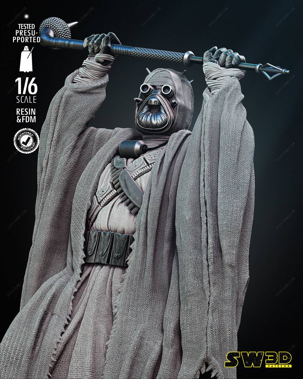 P站图纸印象馆 SW3D 星球大战 塔斯肯袭击者 SW3D 星球大战 塔斯肯袭击者